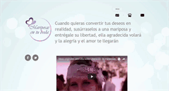 Desktop Screenshot of mariposasentuboda.com